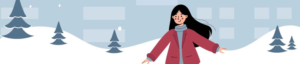 Ice Skating Girl Illustration