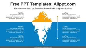 Iceberg Hidden Part PowerPoint Diagram