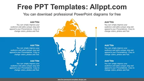 Iceberg Hidden Part PowerPoint Diagram