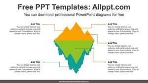 Iceberg Silhouette PowerPoint Diagram