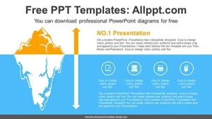 Iceberg Underwater PowerPoint Diagram