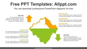 Iceberg Up-Down Contrast PowerPoint Diagram