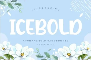 ICEBOLD Fun and Bold Handbrushed Font