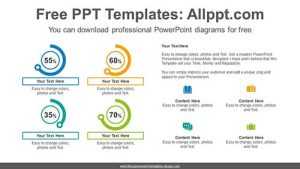 Icon doughnut charts PowerPoint Diagram