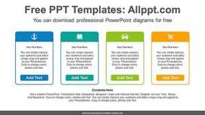 Icon Text Boxes PowerPoint Diagram