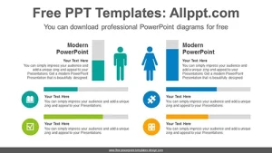 Icons Bar chart PowerPoint Template