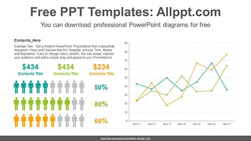Icons Line chart PowerPoint Diagram