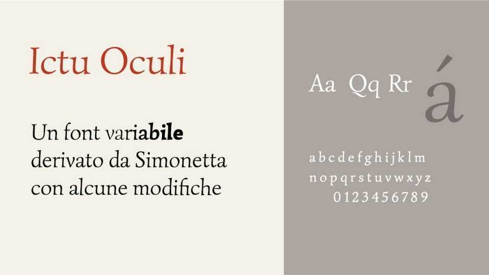 Ictu Oculi Font Family › Fontesk