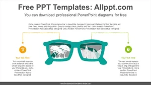 Images look glasses PowerPoint Diagram Template