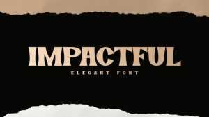 Impactful Font › Fontesk
