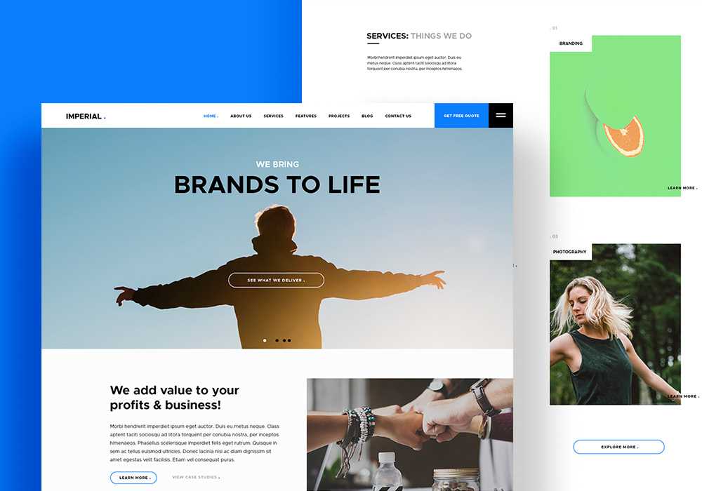 Imperial: PSD Website Template