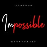 Impossible Script Font