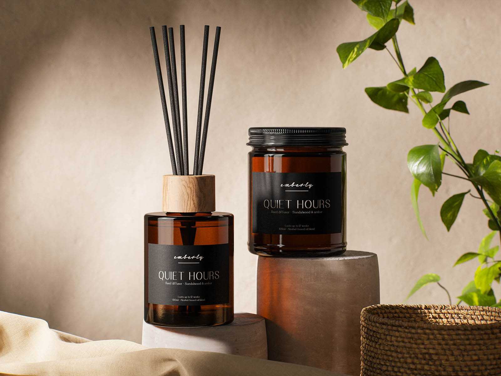 Incense sticks mockup