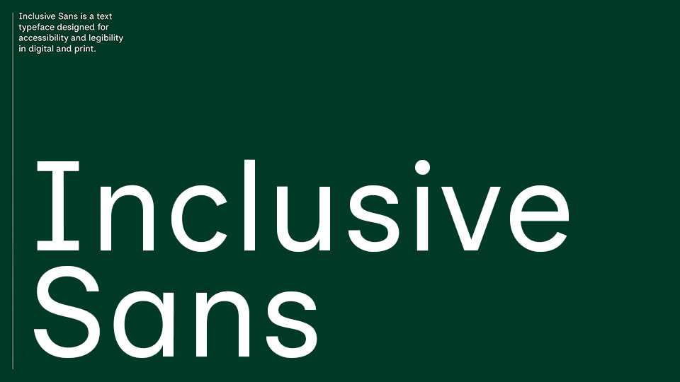 Inclusive Sans Font › Fontesk