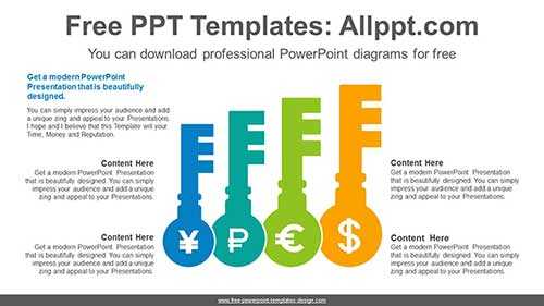 Increasing Size Key PPT Diagram