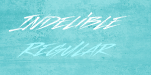 Indelible Font