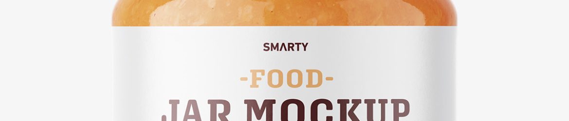 Indian sauce jar mockup