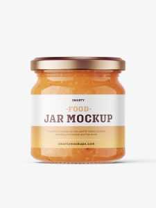 Indian sauce jar mockup