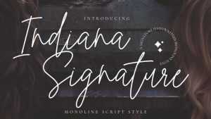 Indiana Signature Font › Fontesk