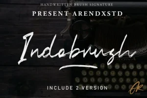 Indobrush Brush Font