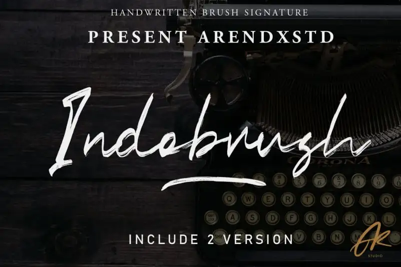 Indobrush Brush Font