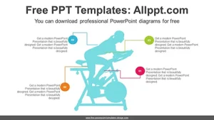 Indoor Bike Exercising PowerPoint Diagram