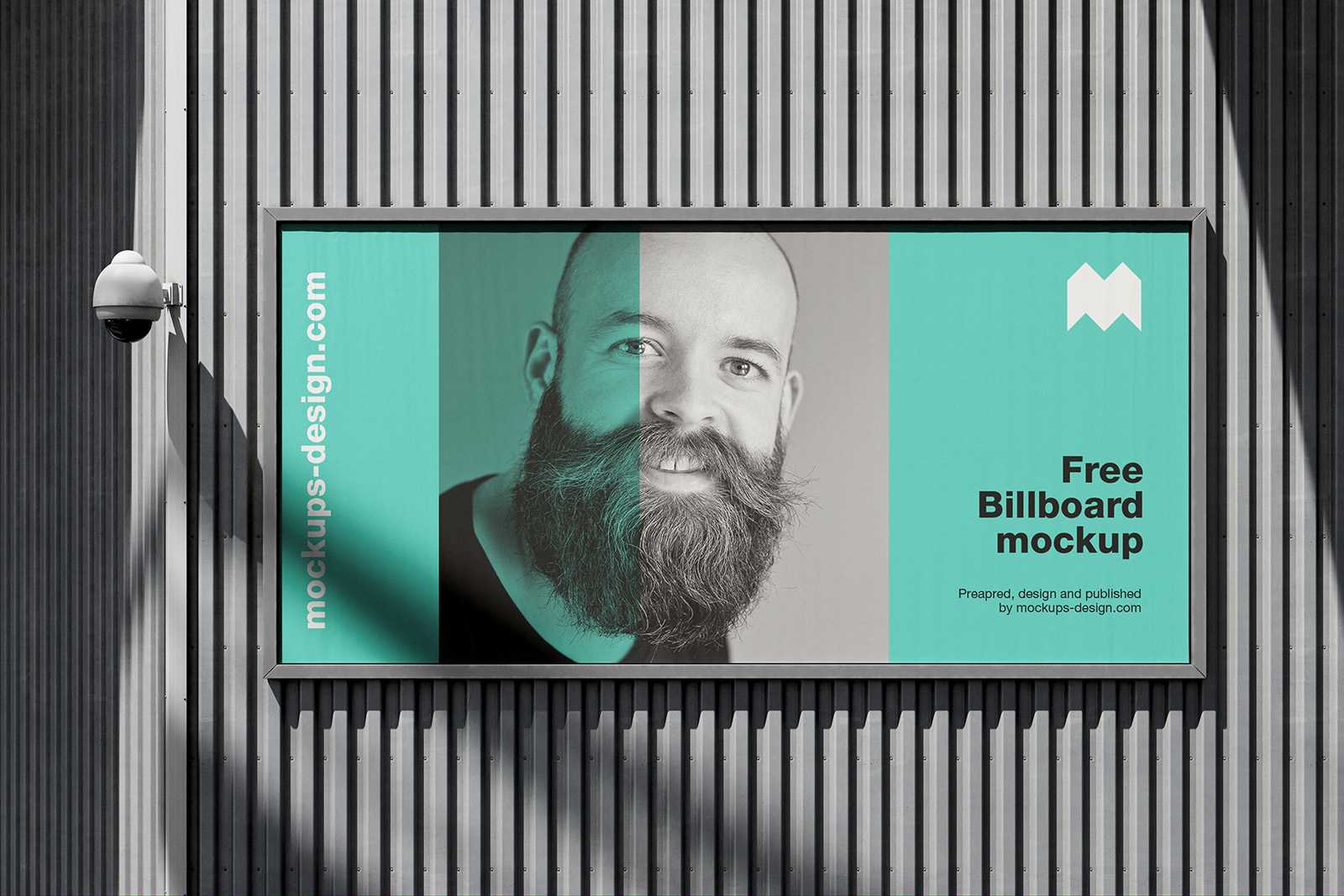 Industrial billboard mockup - Instant Download