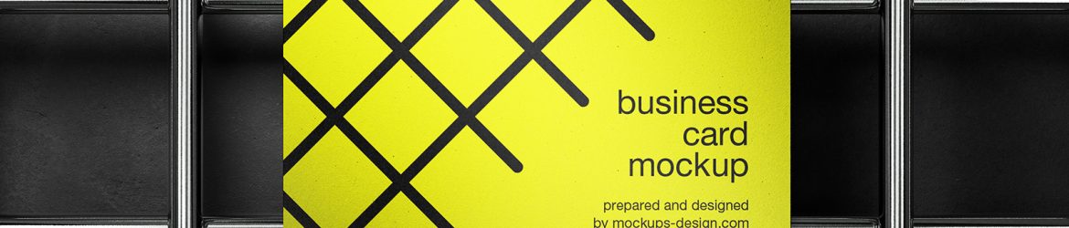 Industrial business card mockup