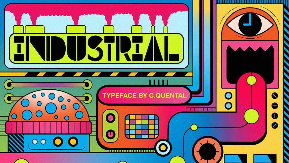 Industrial Display Font › Fontesk