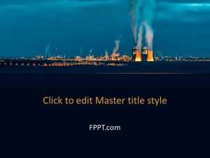 Industry Pollution Smog PowerPoint Template