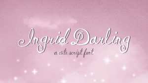Ingrid Darling Font › Fontesk