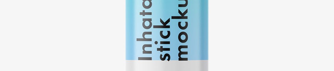 Inhalation stick mockup Inhalation stick mockup