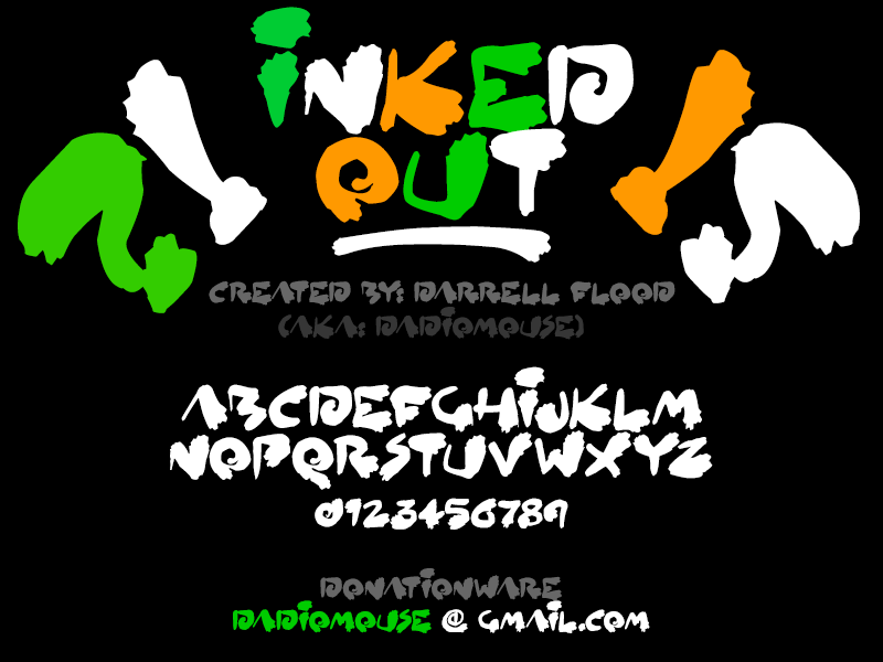 Inked Out Brush Font