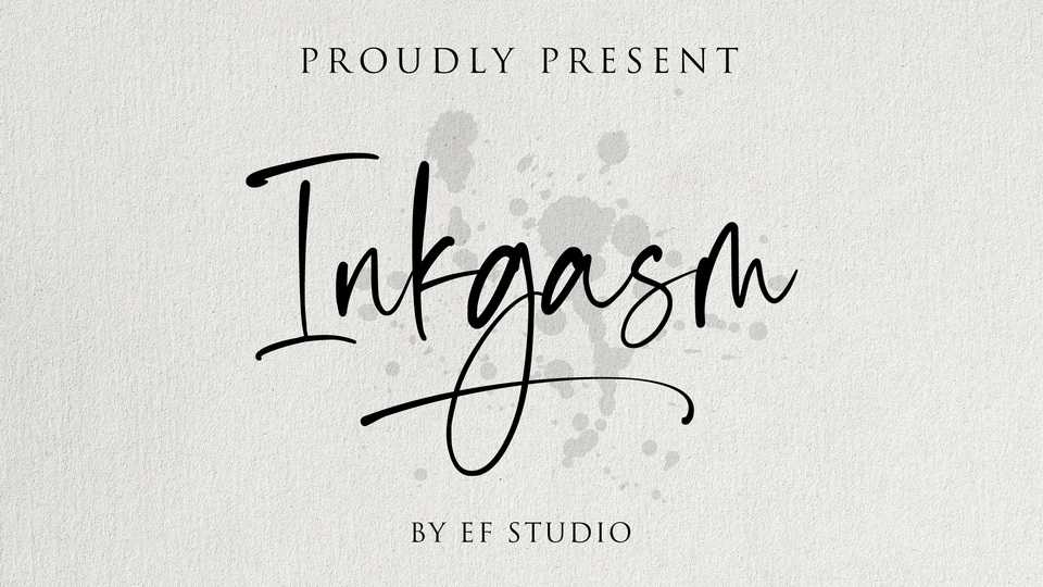 Inkgasm Script Font › Fontesk