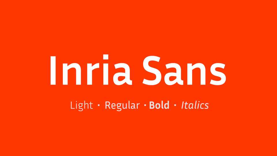 Inria Sans Font Family › Fontesk