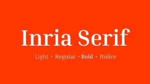 Inria Serif Font Family › Fontesk