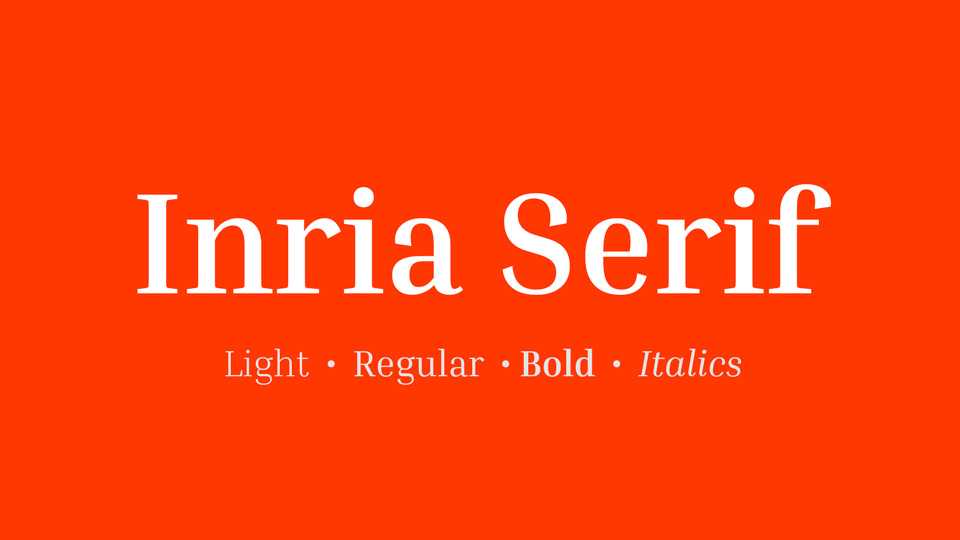 Inria Serif Font Family › Fontesk