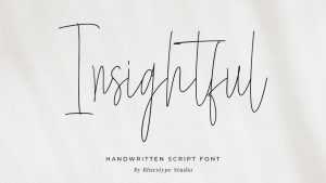 Insightful Font › Fontesk