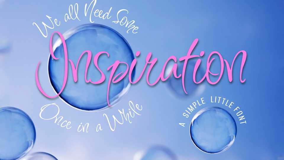 Inspiration Script Font › Fontesk