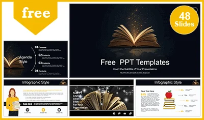 Inspiring Knowledge Learning PowerPoint Templates