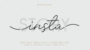Insta Story Script Font › Fontesk