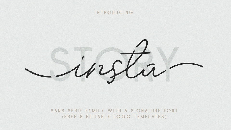 Insta Story Script Font › Fontesk