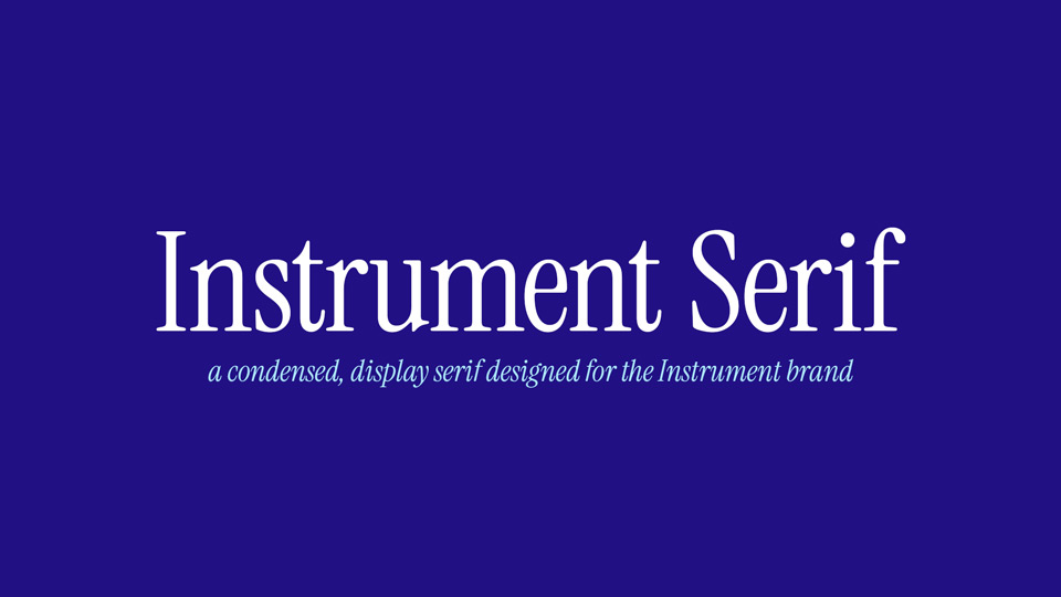 Instrument Serif Font › Fontesk