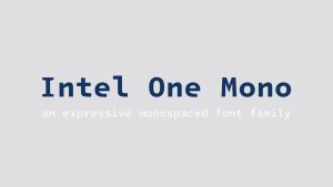 Intel One Font Family › Fontesk