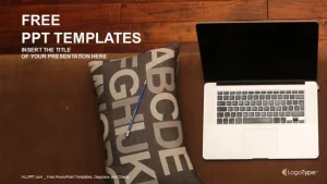 Interior detailed with laptop PowerPoint Templates