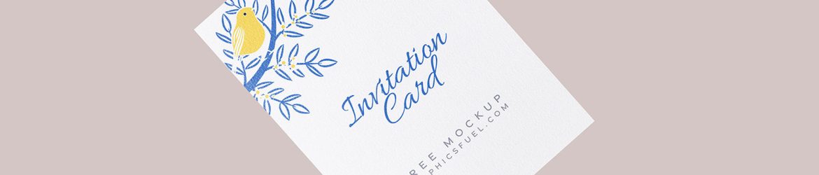 Invitation Card Mockup