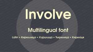 Involve Font Family › Fontesk