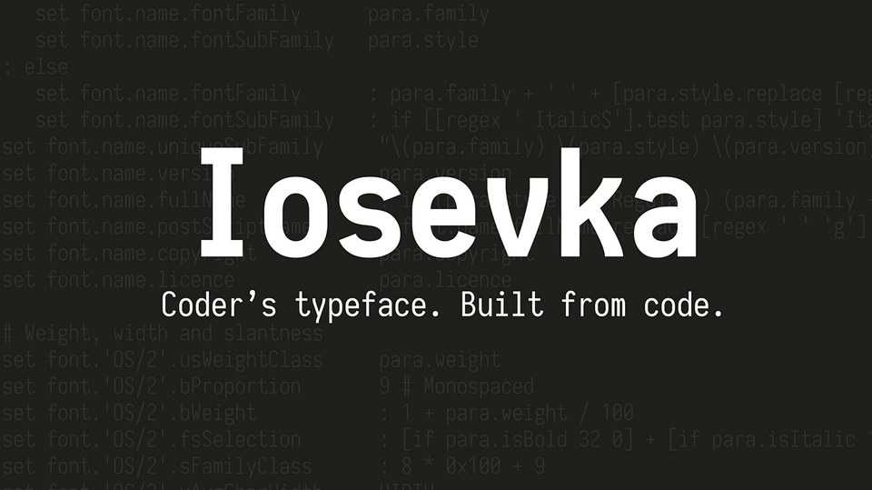 Iosevka Font Family › Fontesk