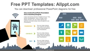 IOT Control PowerPoint Diagram