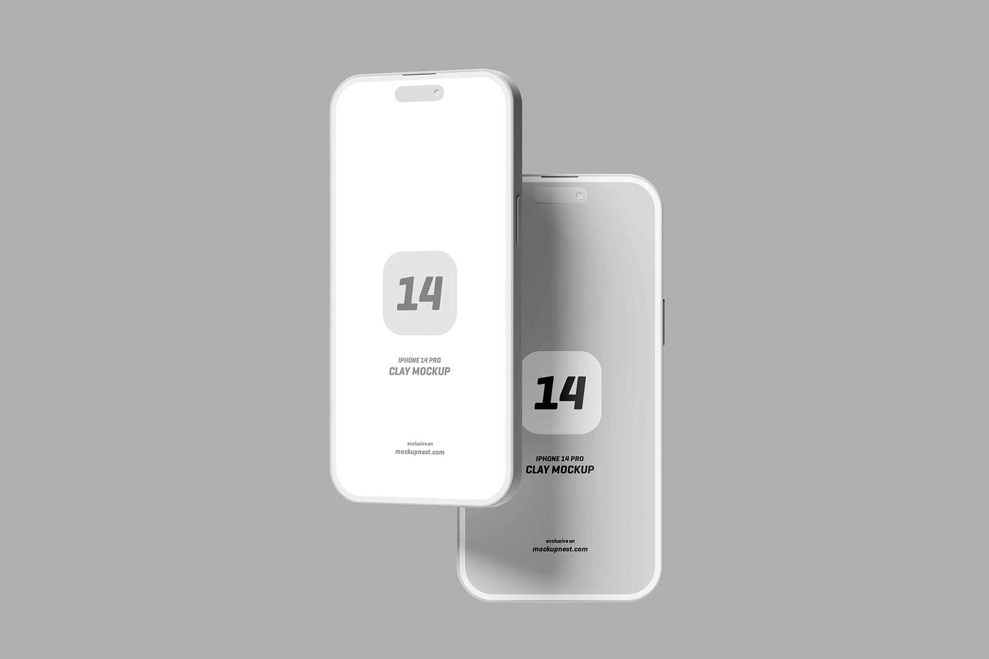 iPhone 14 Pro Clay Mockup